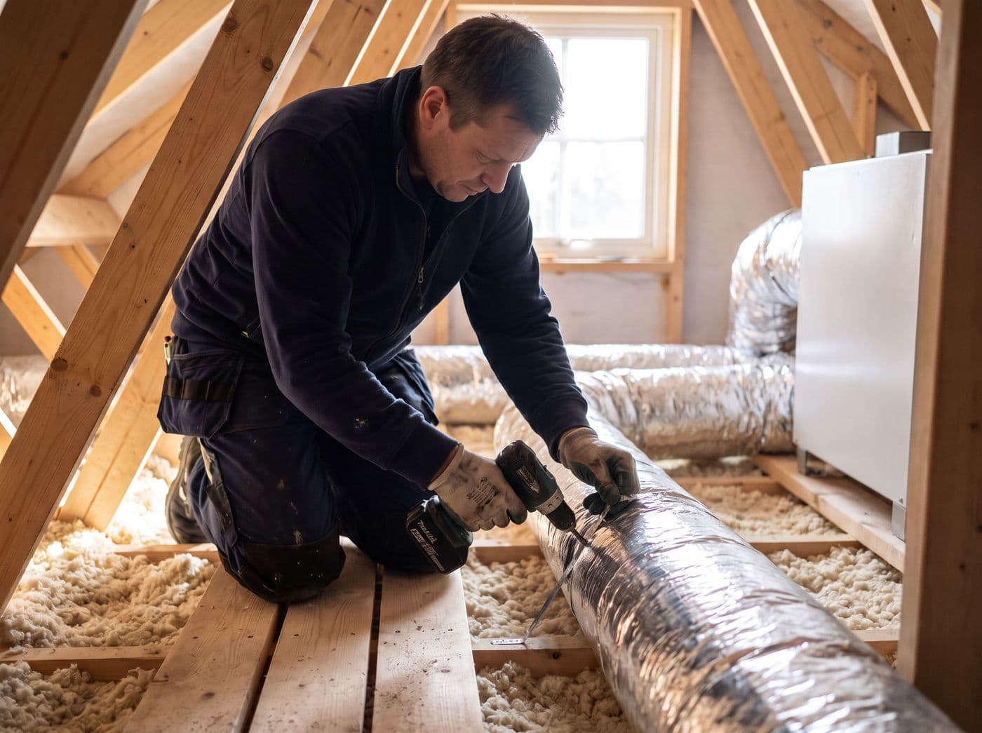 Nyinstallerat ventilationssystem i villa